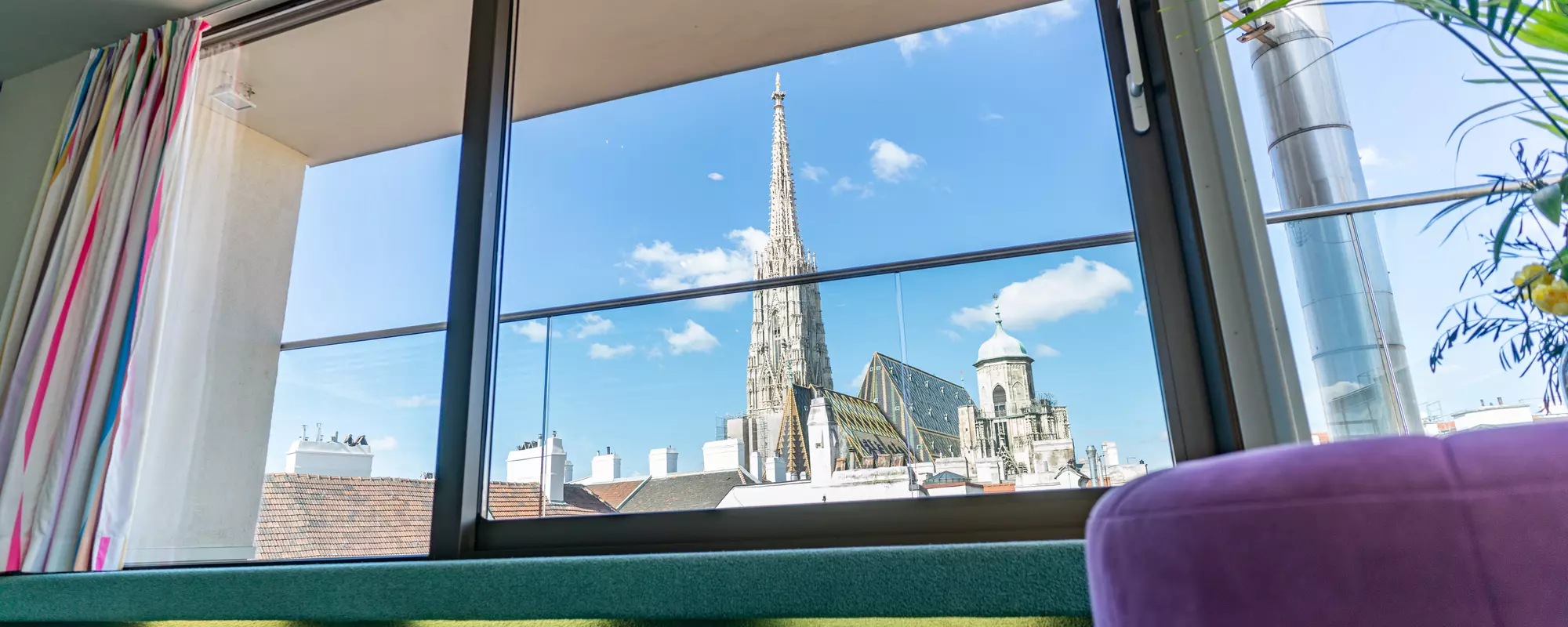 Blick zum Stephansdom Penthouse Suite Hotel König von Ungarn