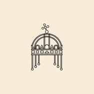 Logo Icon von Hotel König von Ungarn welches eine Krone mit einem Kreuz abbildet